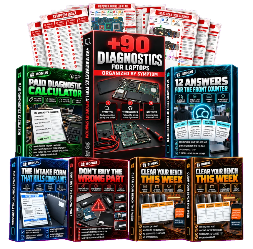 90 Laptop Diagnostics Organized by Symptom, complete package